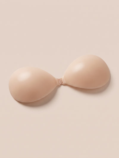 Strapless Silicone Adhesive Bra with Front Clip