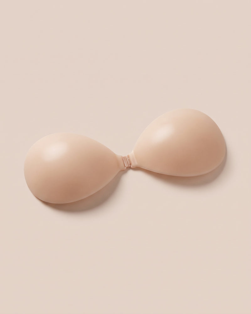 Strapless Silicone Adhesive Bra with Front Clip