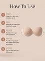 Strapless Backless Fabric Adhesive Bra with Adhesive Side Wings