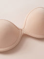 Strapless Backless Fabric Adhesive Bra with Adhesive Side Wings
