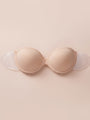 Strapless Backless Fabric Adhesive Bra with Adhesive Side Wings